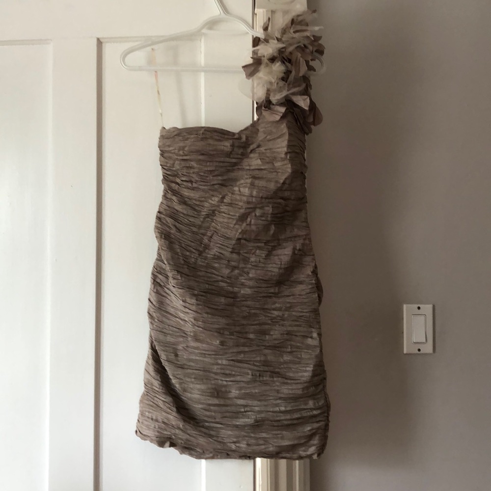 Ruffled mini dress
